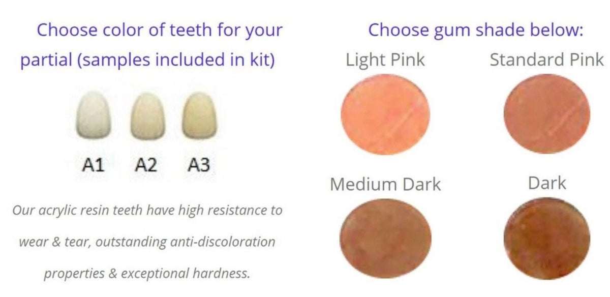 "Nesbit bridge", Flipper Upper and Lower Set of Affordability Flexible Valplast Customized Partial Denture (Pink, Valplast)